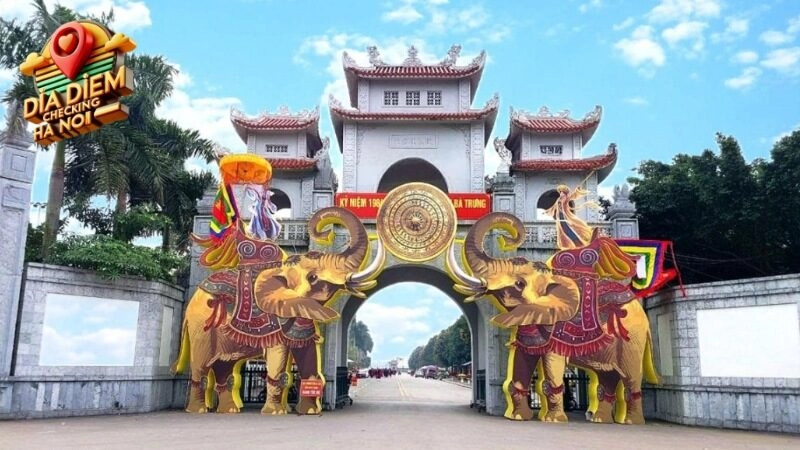 Cảm nhận vẻ đẹp kiến trúc độc đáo của Đền Hai Bà Trưng